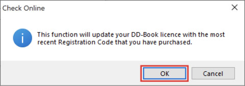 DDBook License purchase screenshot
